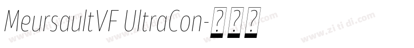 MeursaultVF UltraCon字体转换